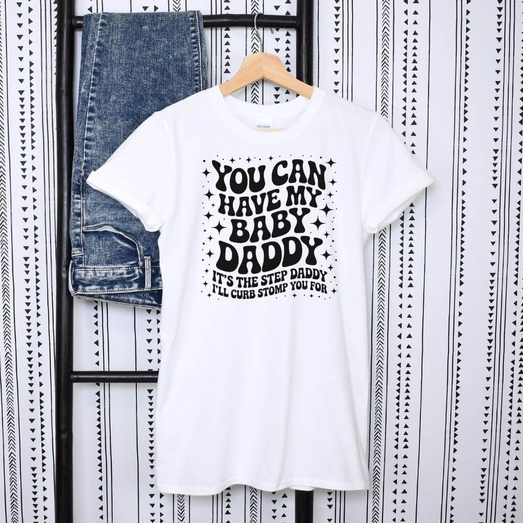 playful bold quote printed humor tee