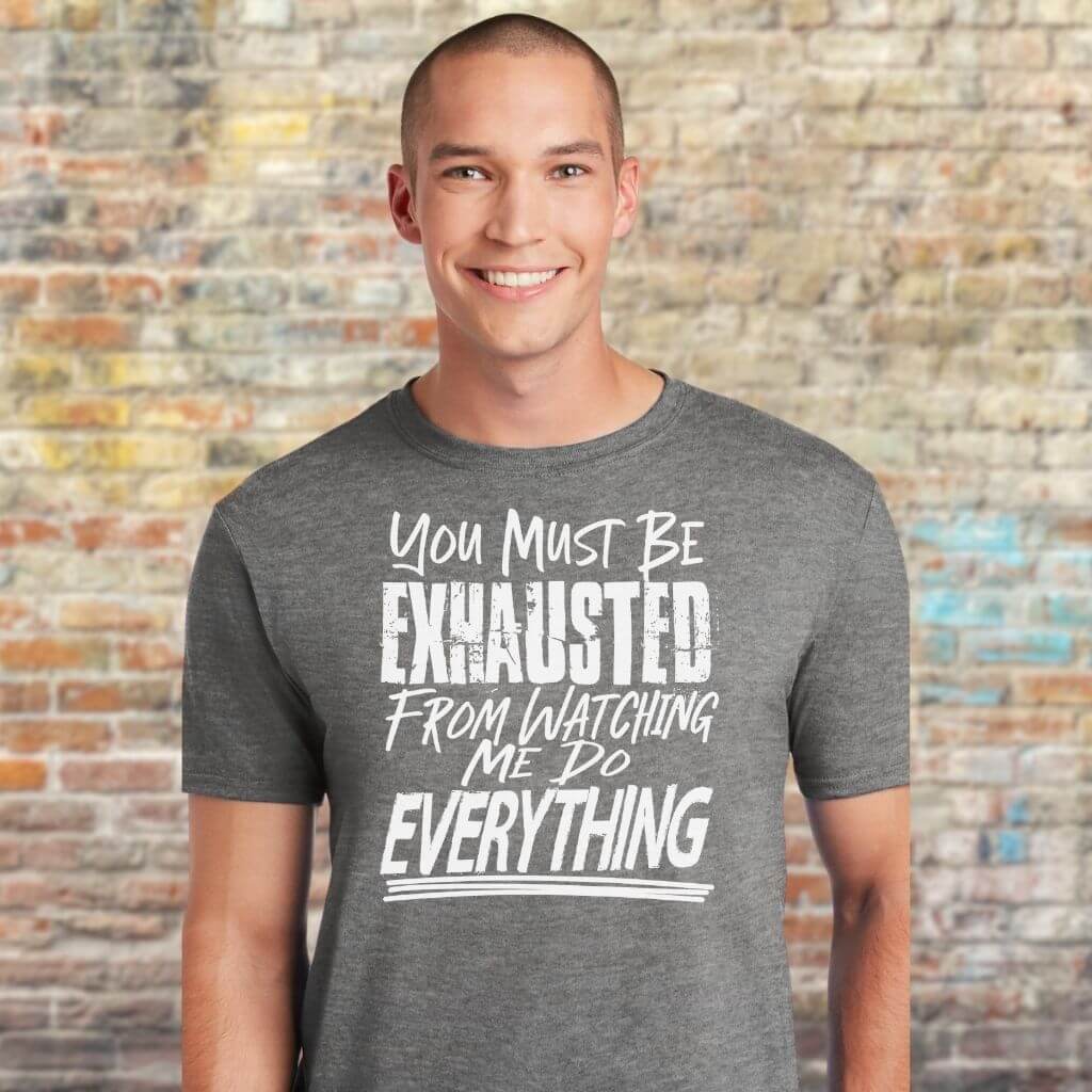 Playful humor statement shirt for adults