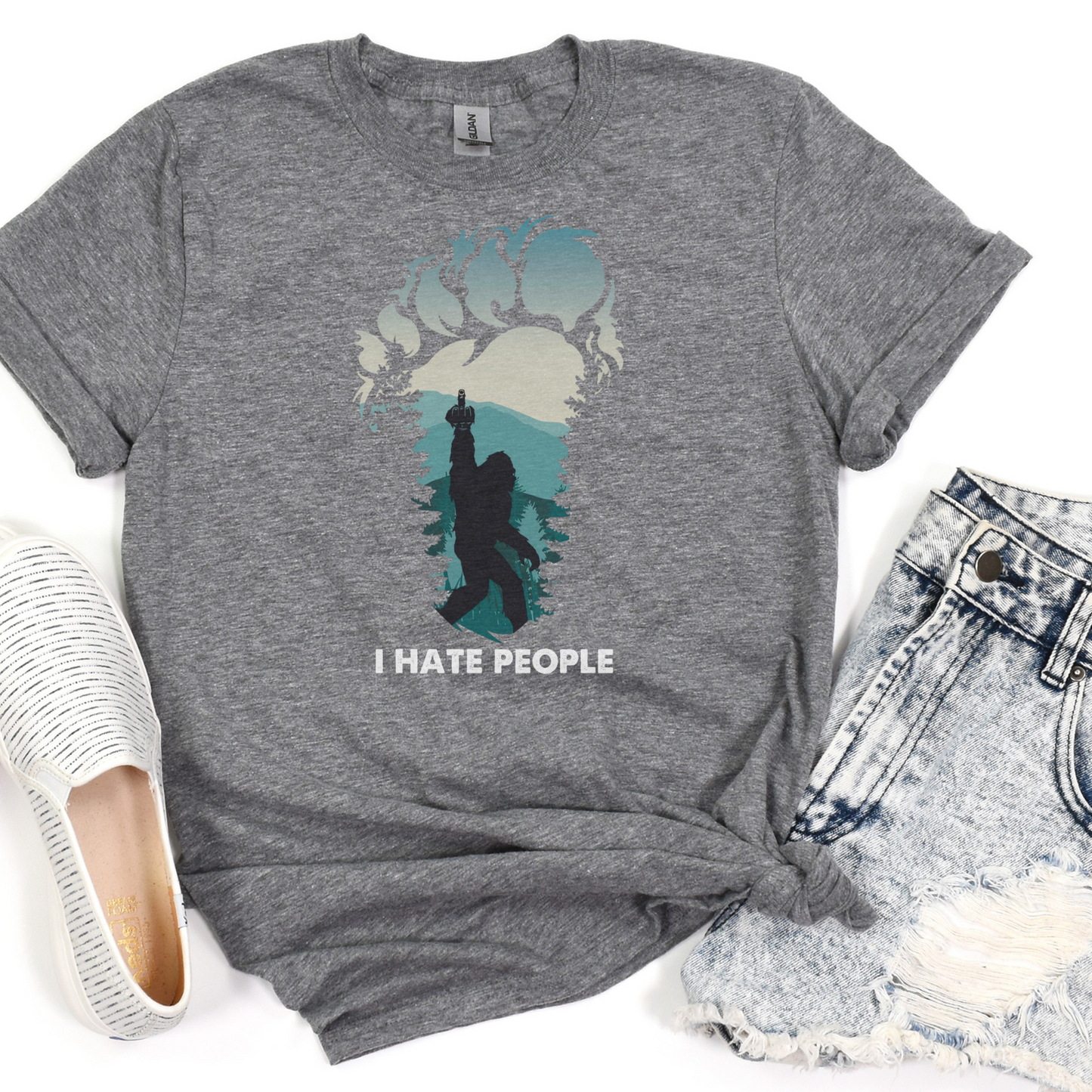 rude Bigfoot novelty shirt