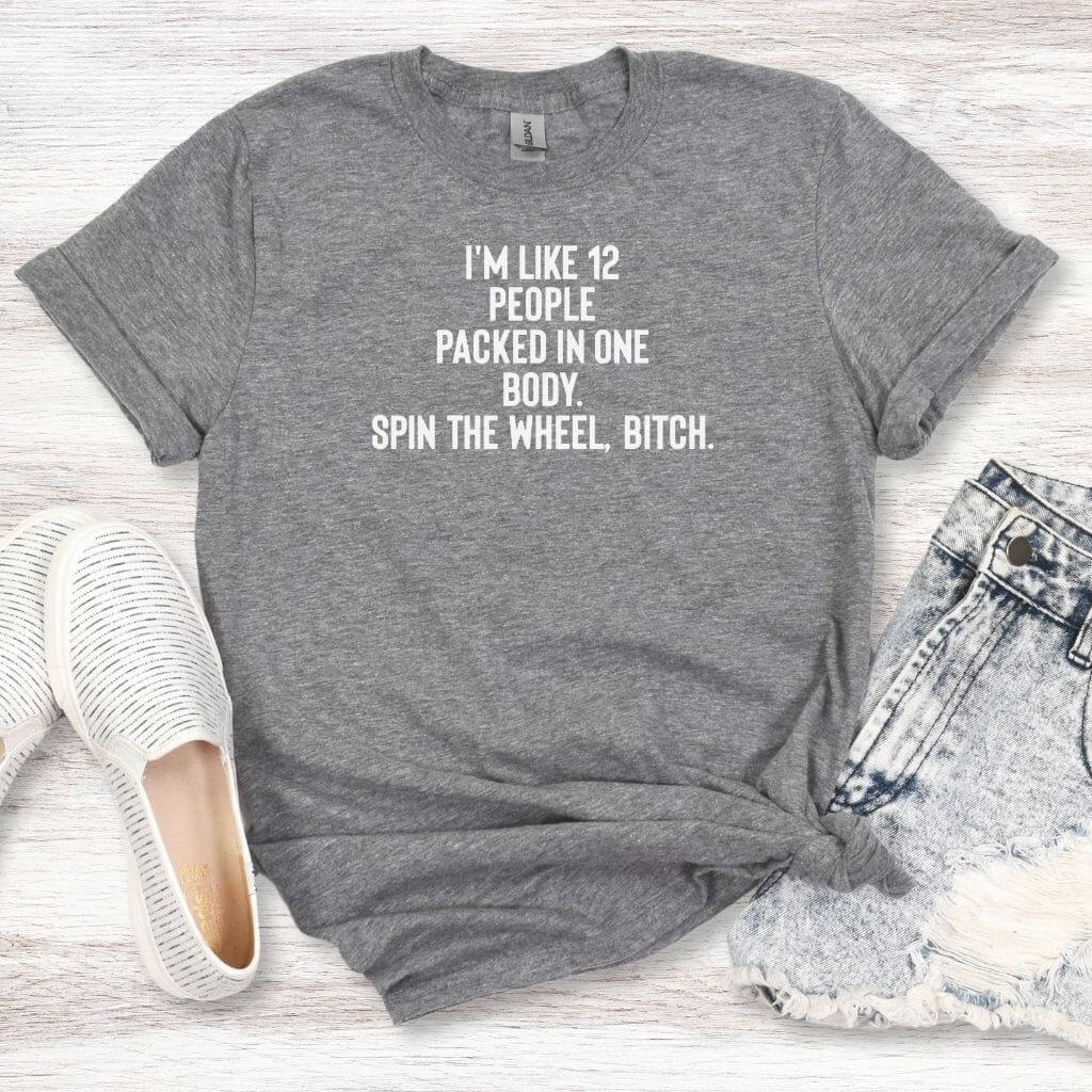 soft blend polyester cotton humor shirt