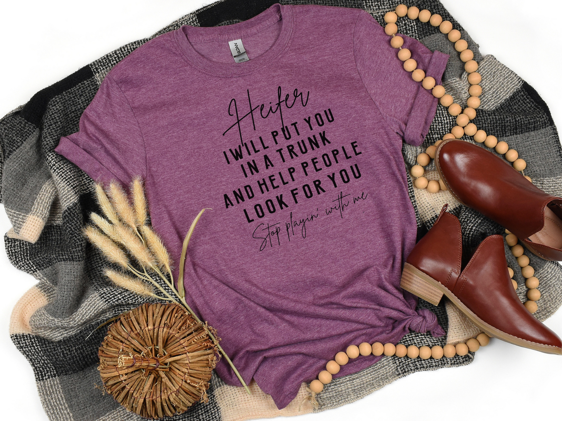 soft polyester cotton blend tee