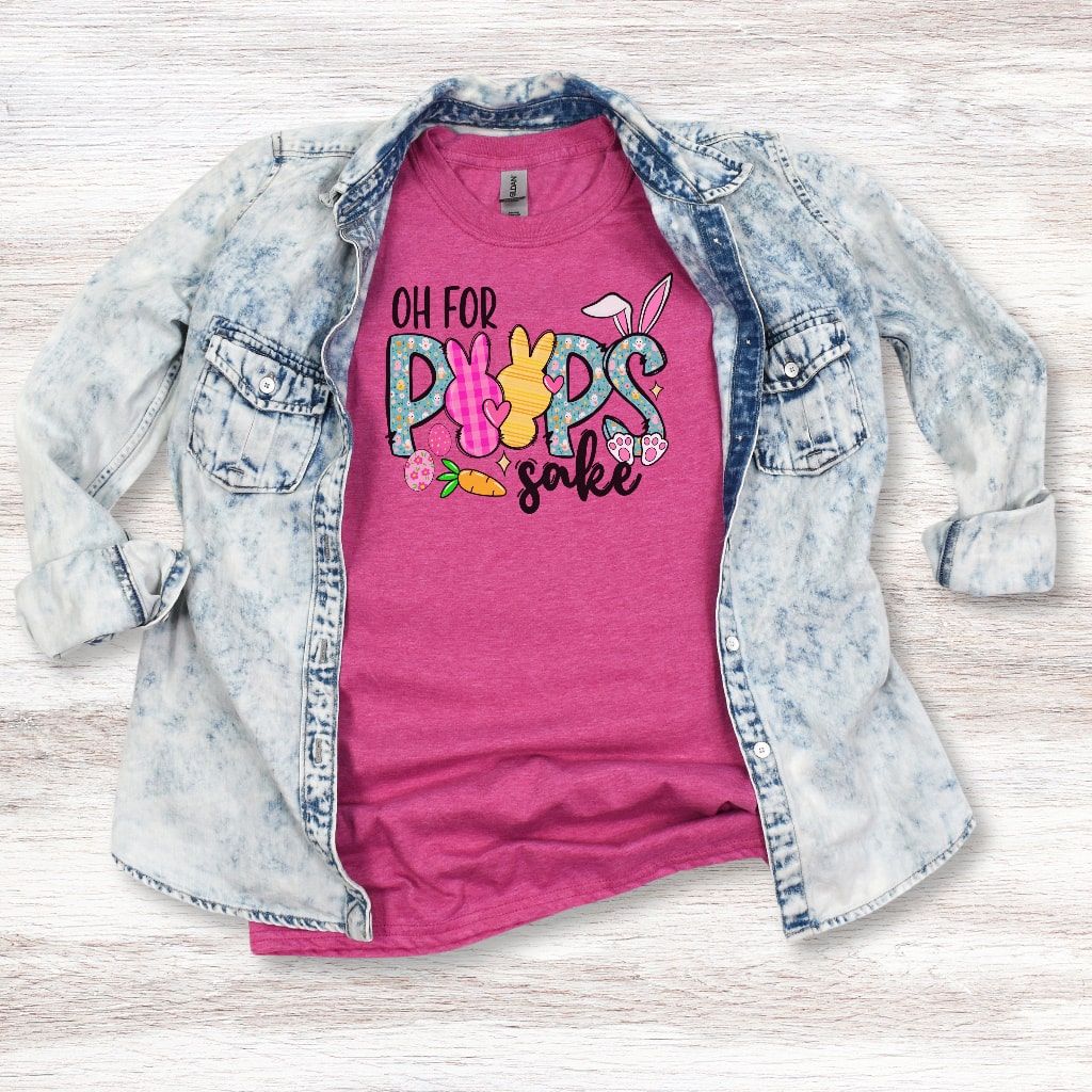 Soft polyester cotton blend Easter tee for women