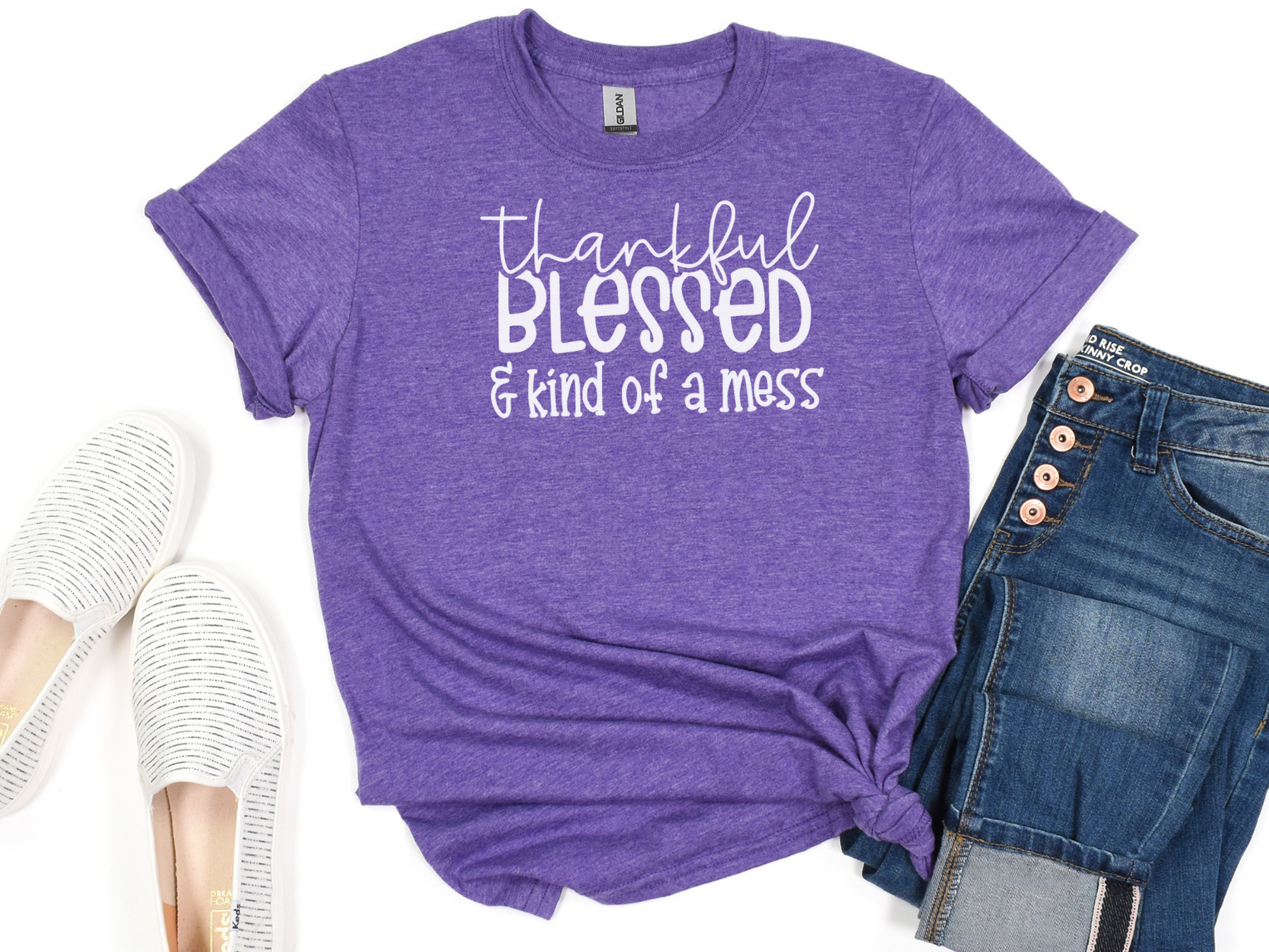 soft blended fabric thankfulness shirt