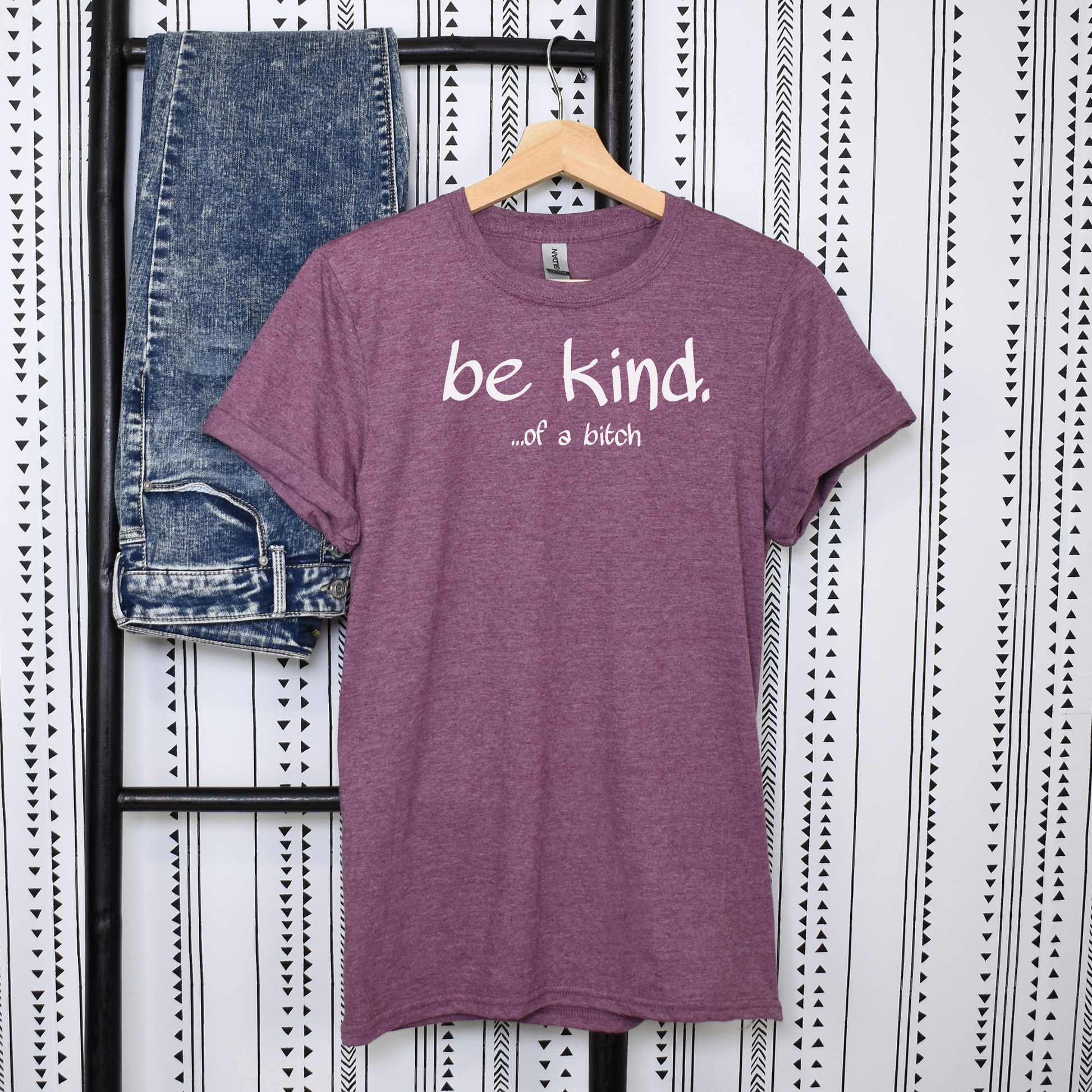Soft cotton blend t-shirt with witty text design