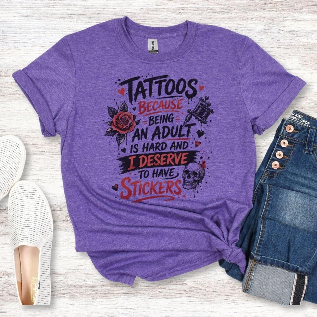 unisex tattoo lover tee casual everyday wear styled outfit image