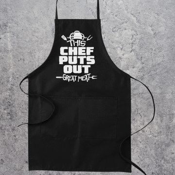 This chef puts out - great meat Apron