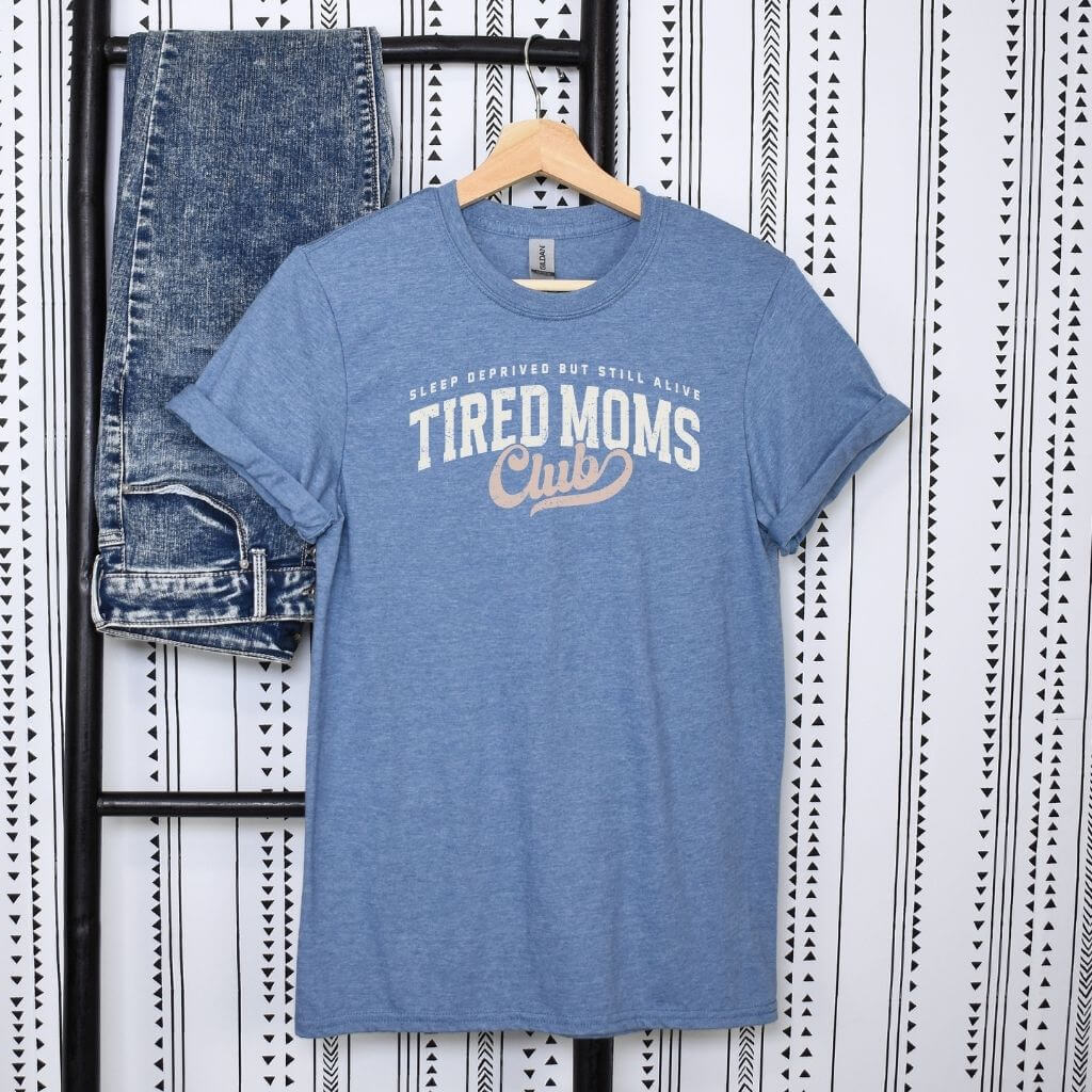 tired moms club sleep deprived t-shirt design