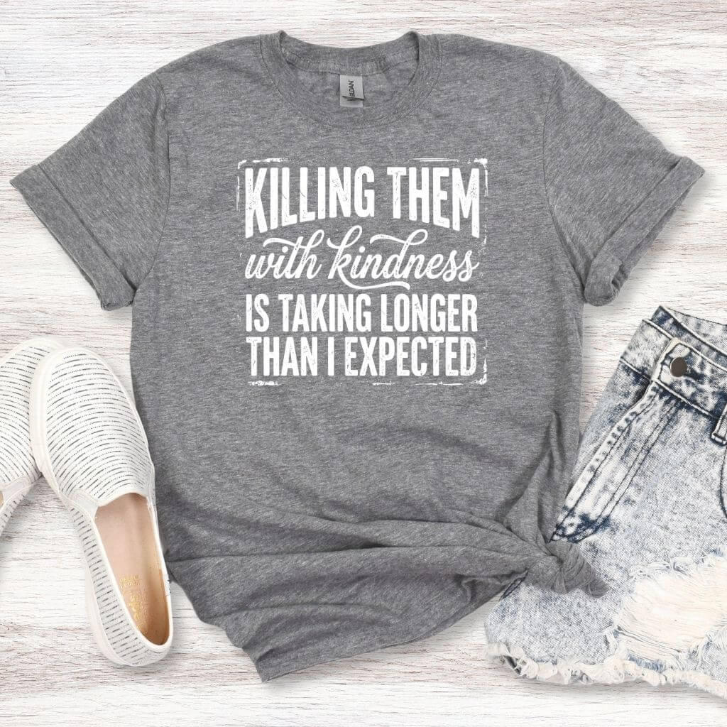 trendy expressive apparel kindness quote tee women fashion