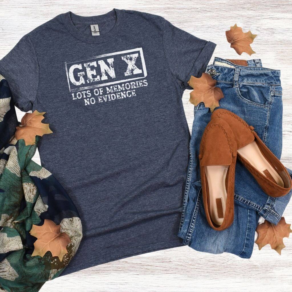 unisex Gen X apparel funny quote tee