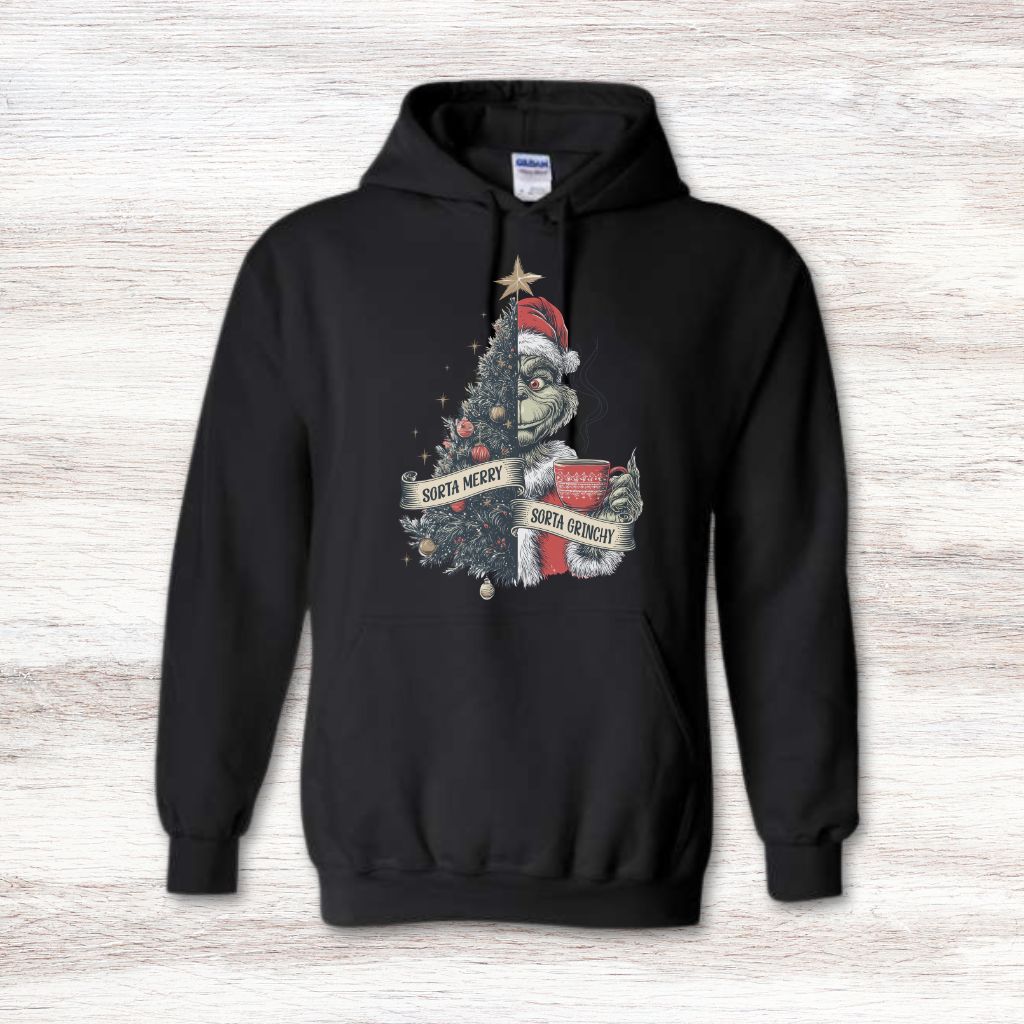 Unique holiday sweatshirt gift idea for grinch fans