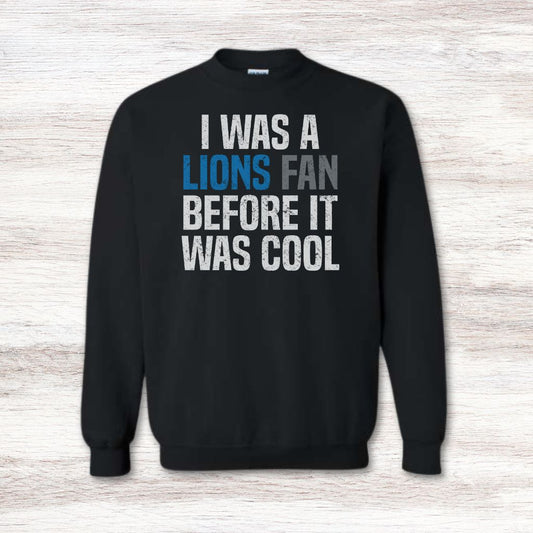 Detroit Lions vintage fan sweatshirt design