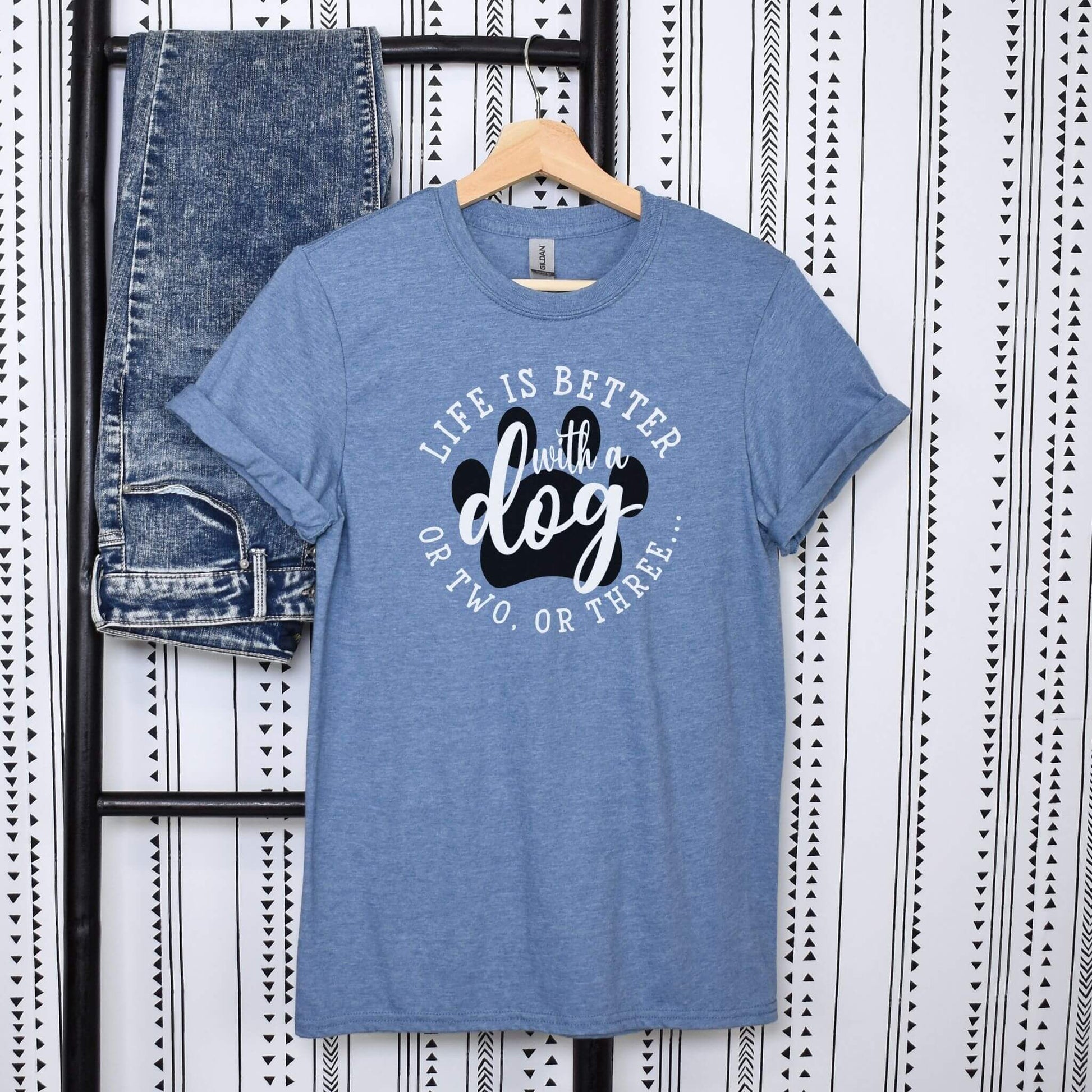 Women’s graphic dog lover T-shirt design