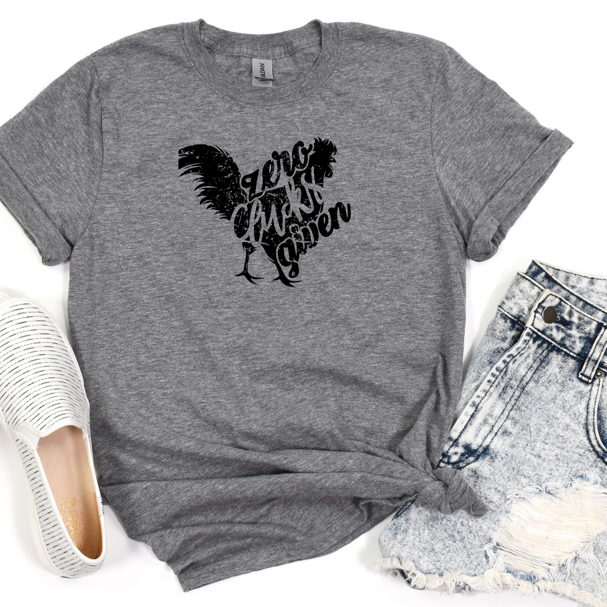 Zero Clucks Given t-shirt for casual wear
